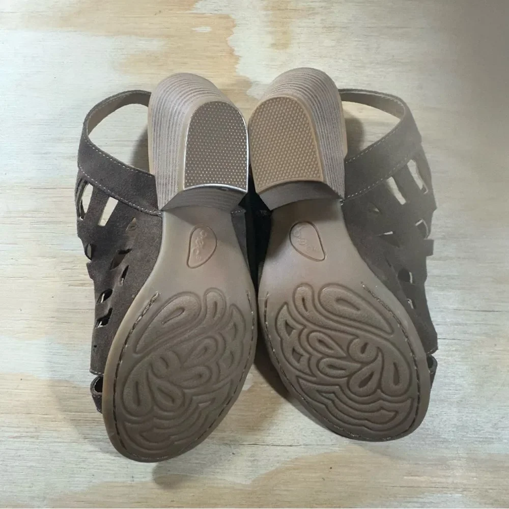 Boc Dixie Slingback Brown Sandals Women's Size 6